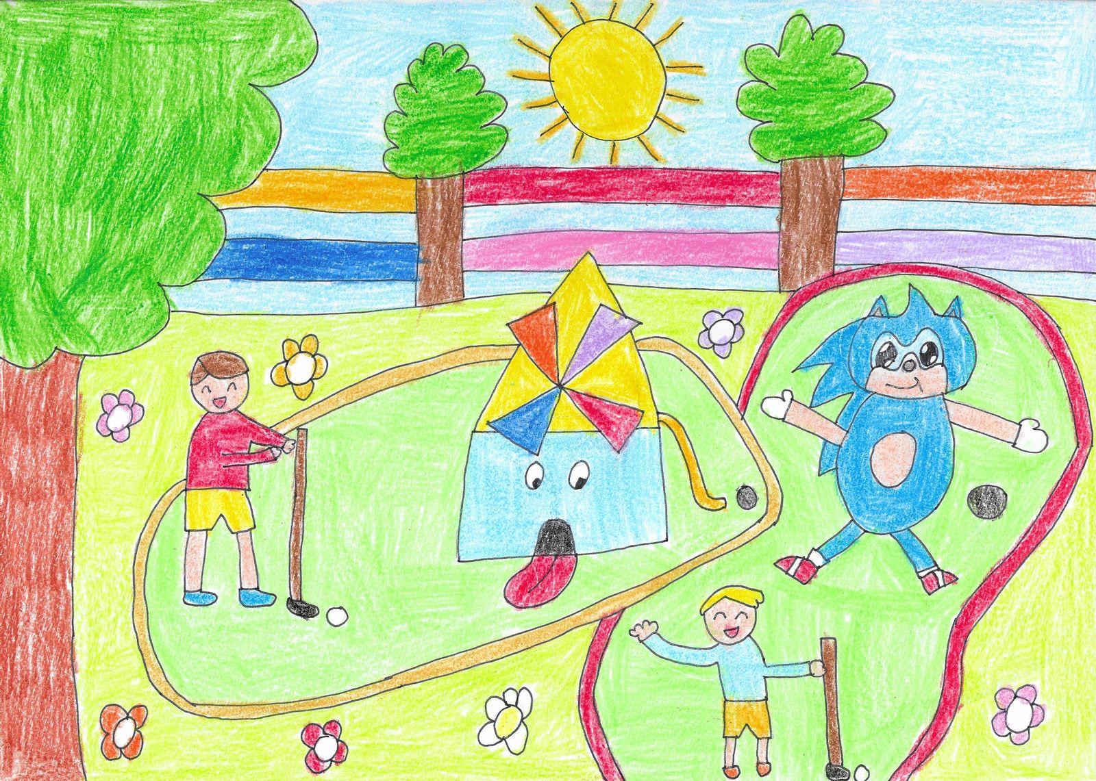 Así imaginan los niños de Montilla el futuro parque Tierno Galván, 'la pradera'