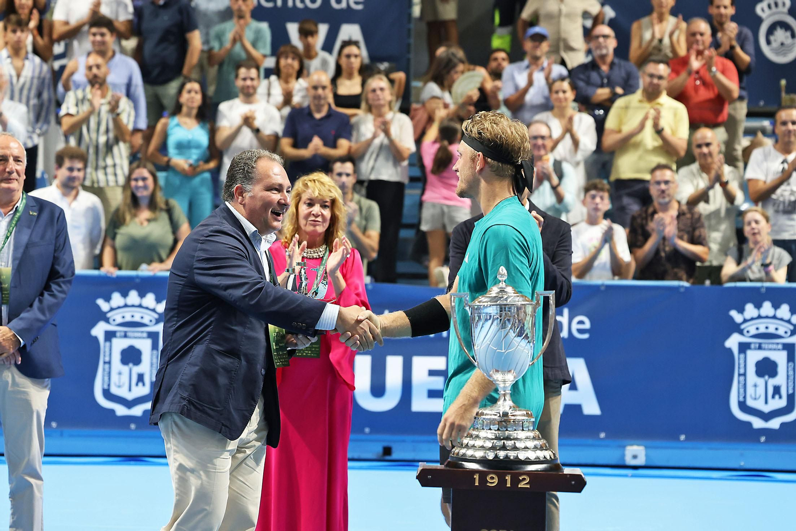 Imágenes de la final masculina de la Copa del Rey de tenis entre Daniil Medvedev y Alejandro Davidovich