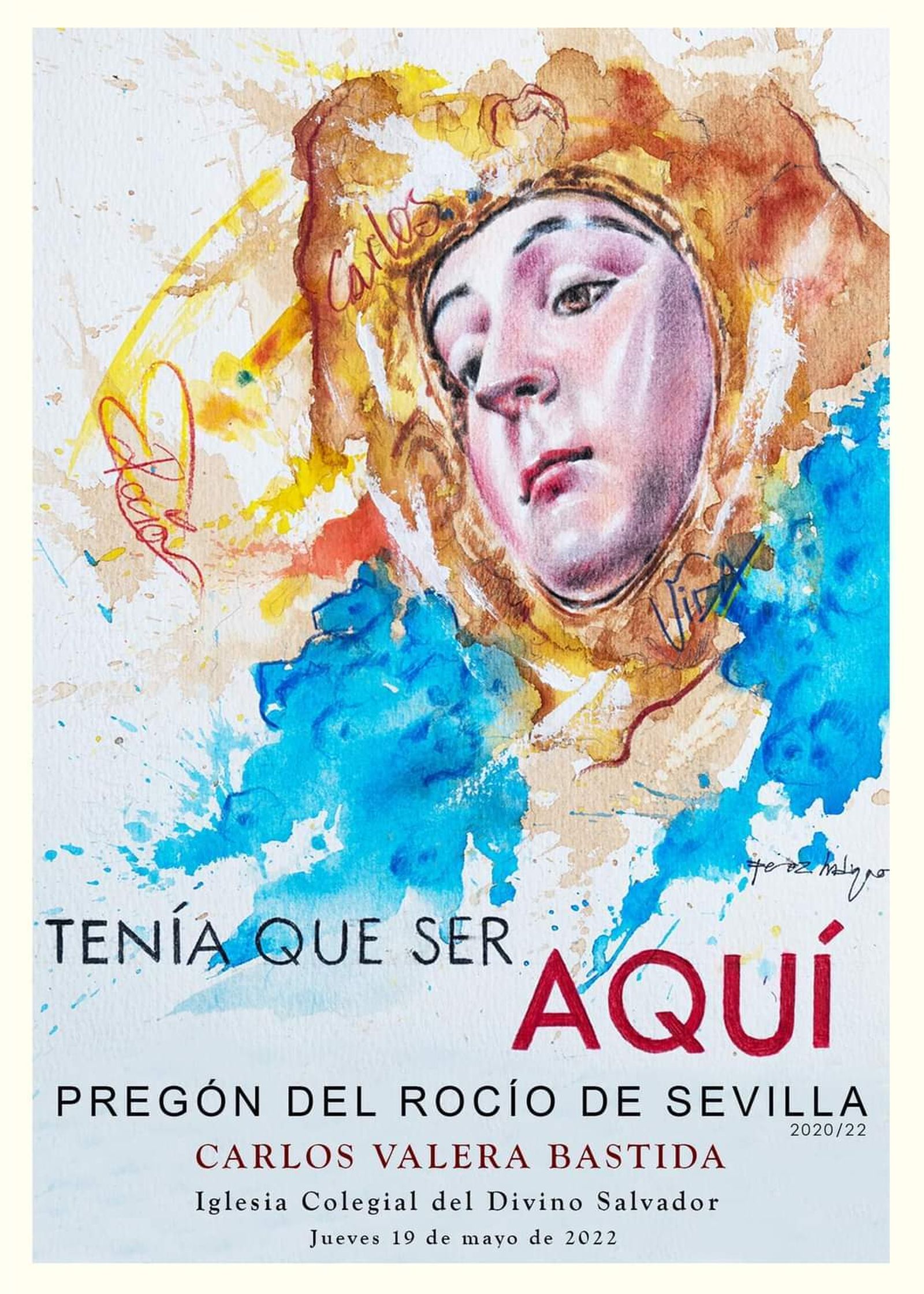 Cartel del pregón del Rocío de Sevilla 2022