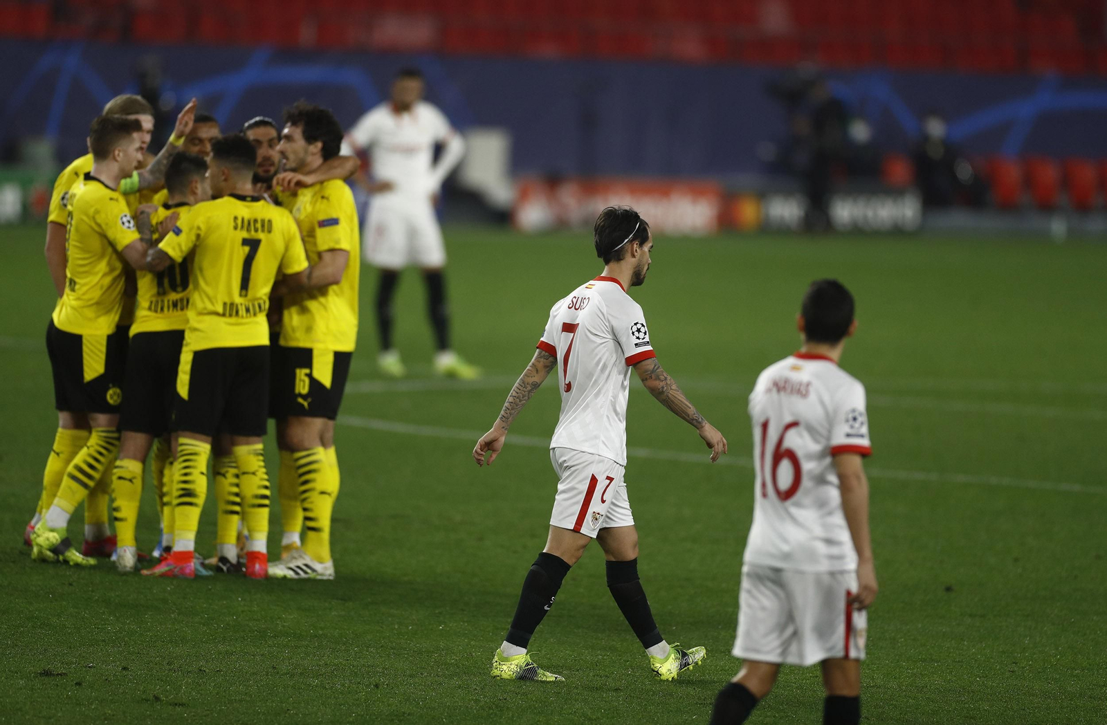 Las imágenes del Sevilla-Borussia Dortmund de Champions