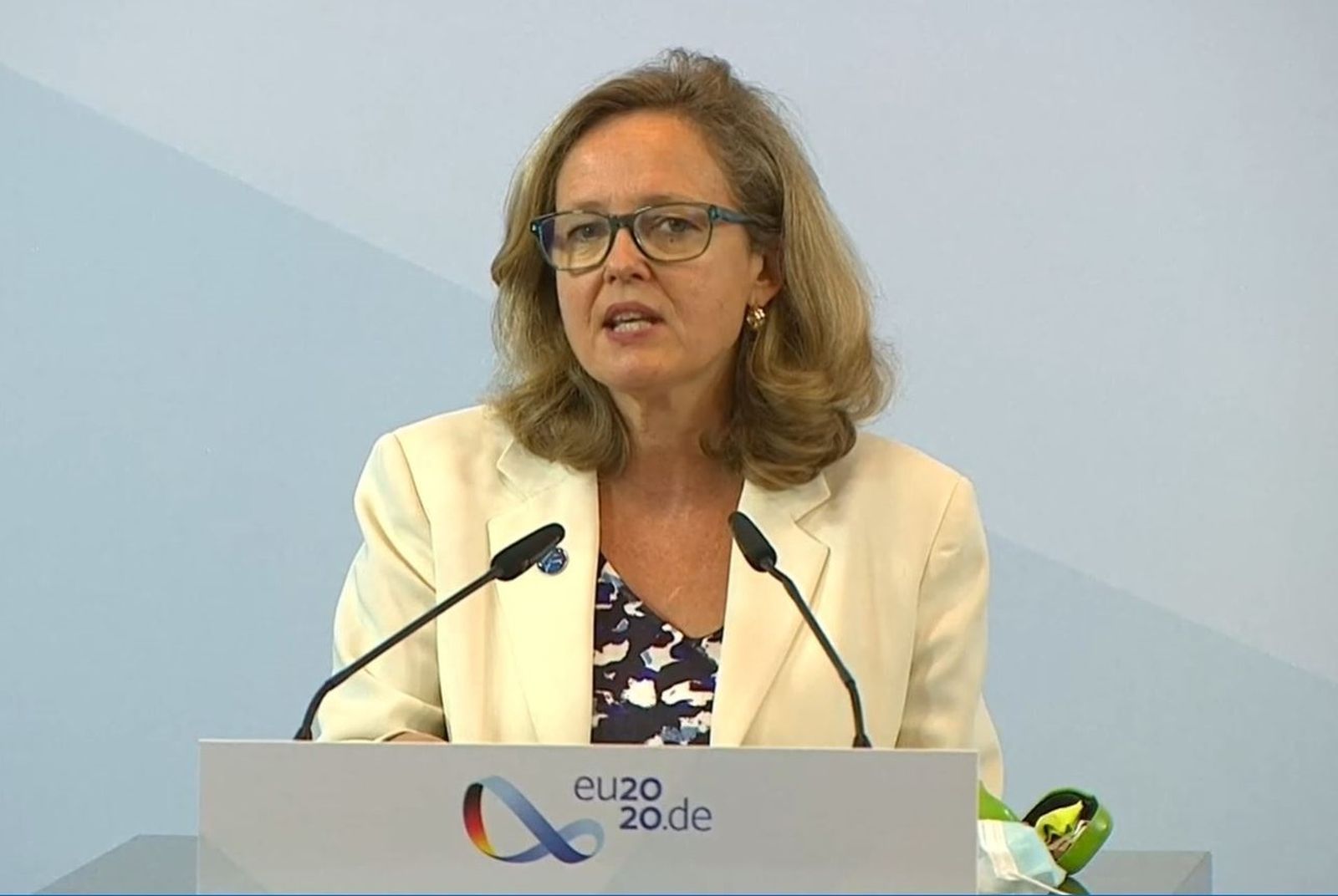 La vicepresidenta económica del Gobierno, Nadia Calviño, en una imagen de archivo