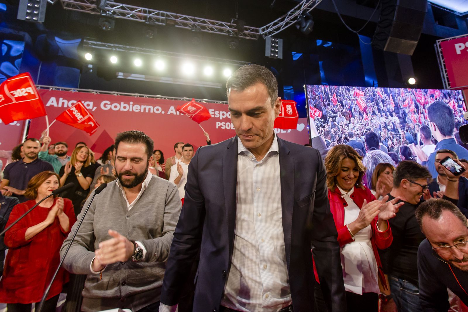Imágenes del mitin del PSOE en Cádiz