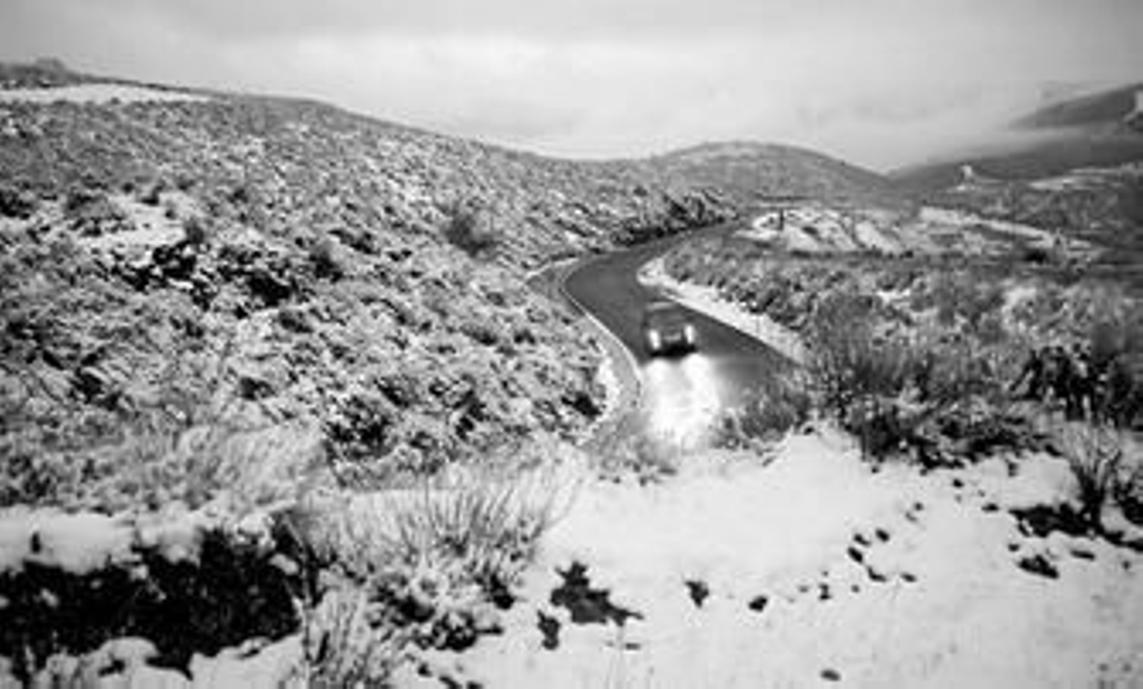 La Contraviesa, ayer, nevada.