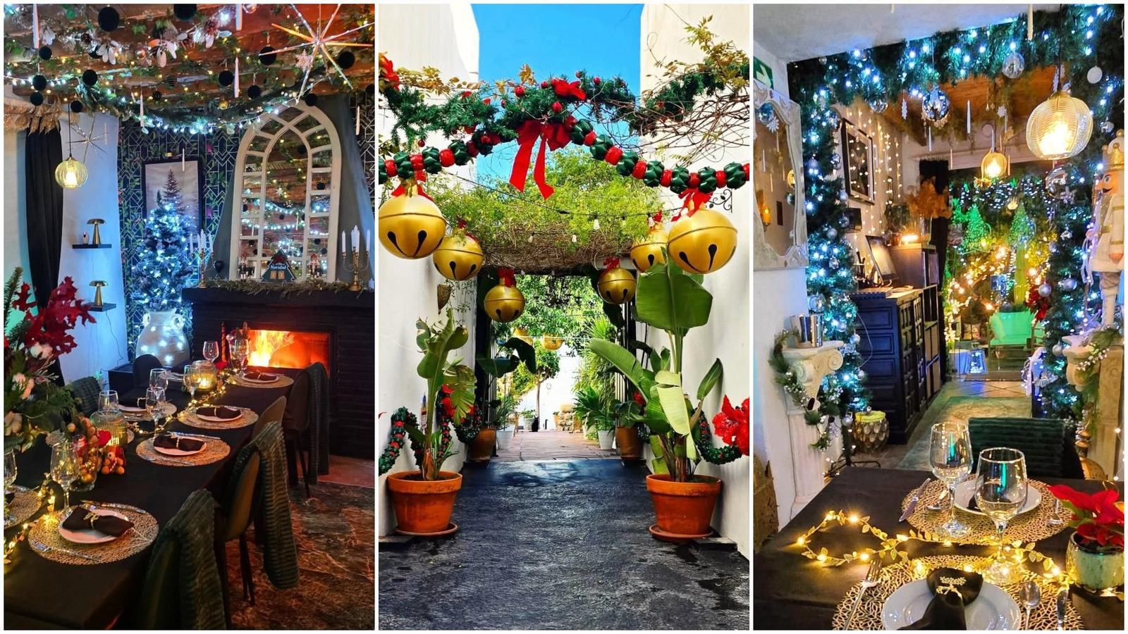 La decoración del restaurante Secret Garden, en Canillas del Aceituno.