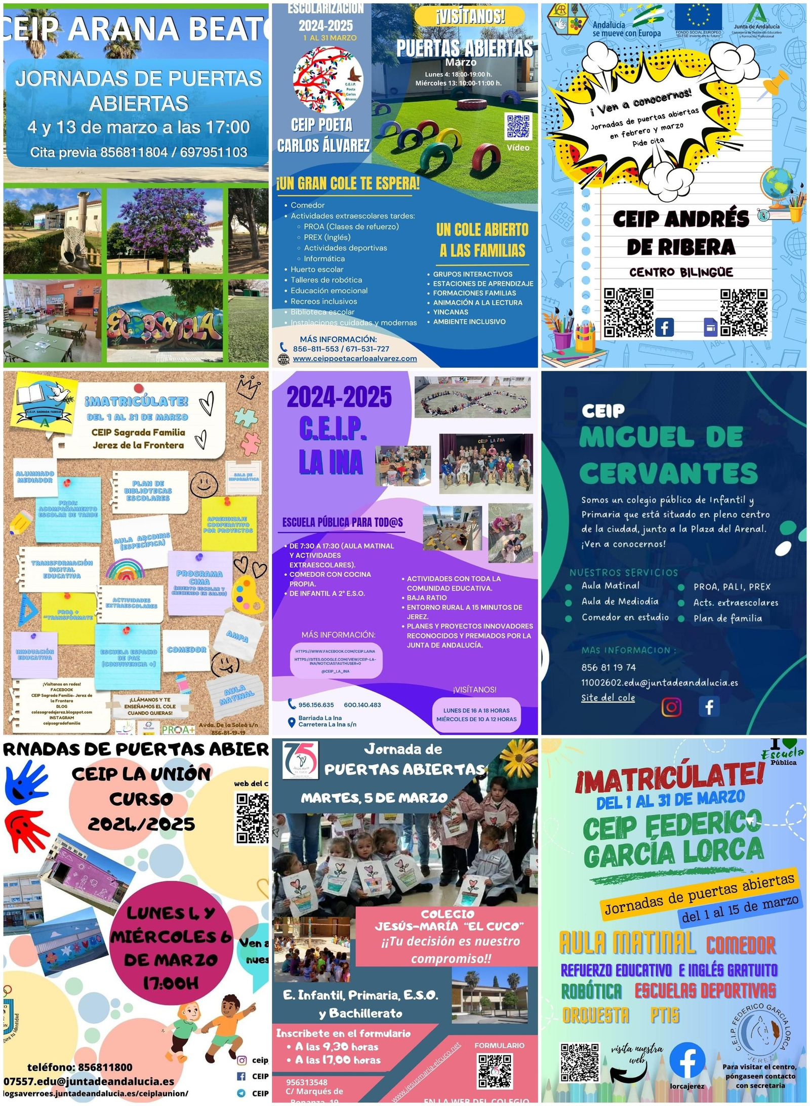 Algunos de los carteles informativos que encontramos en las redes.
