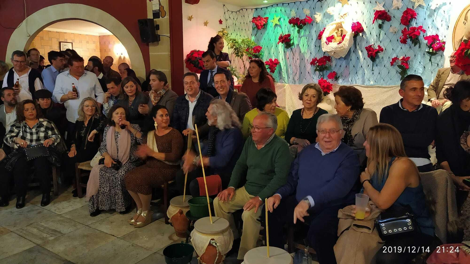 Zambomba en el Centro Cultural Flamenco Don Antonio Chacón.