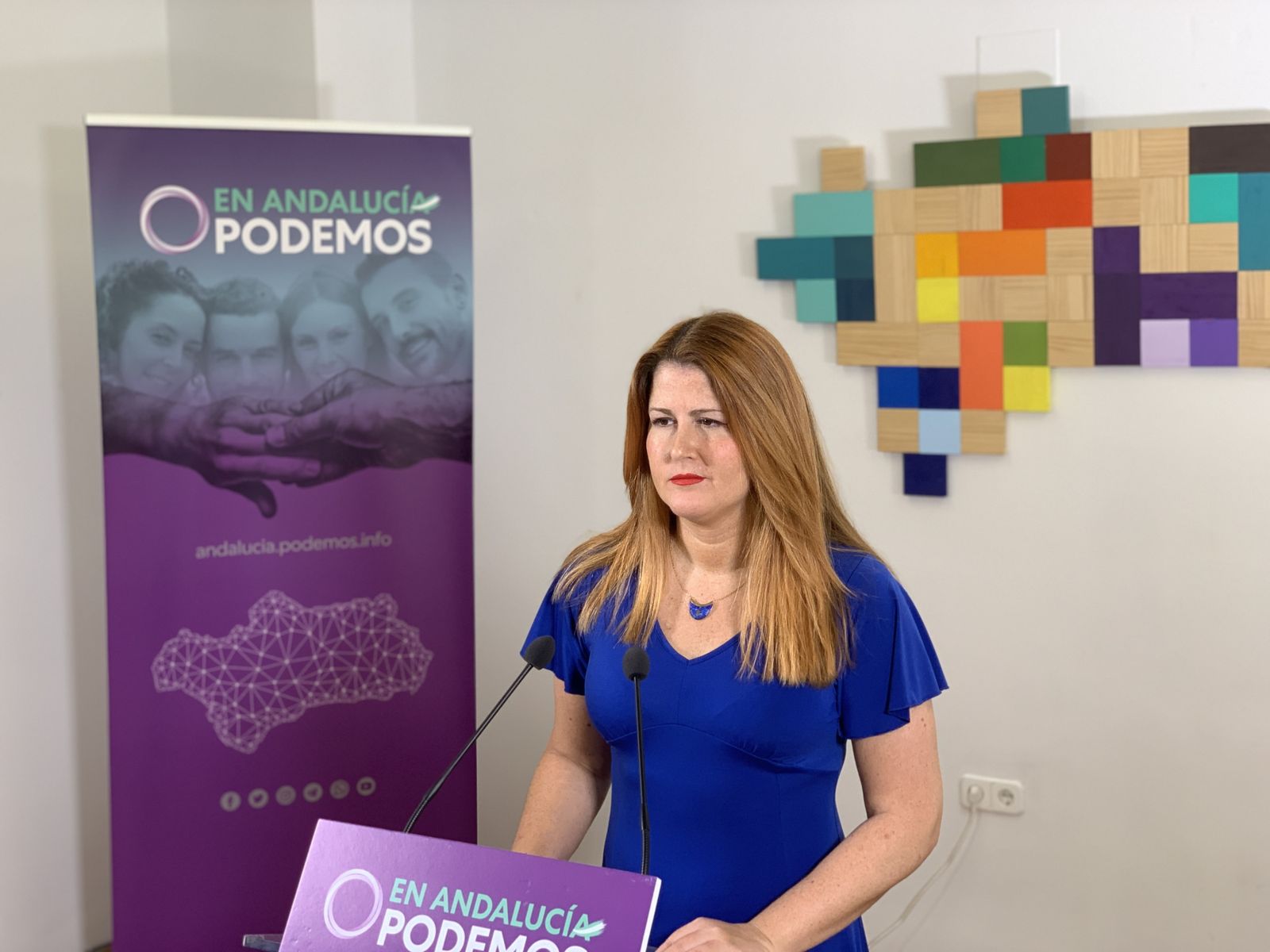 Susana Serrano secretaria general de Podemos Sevilla y portavoz de Adelante en el Ayuntamiento.