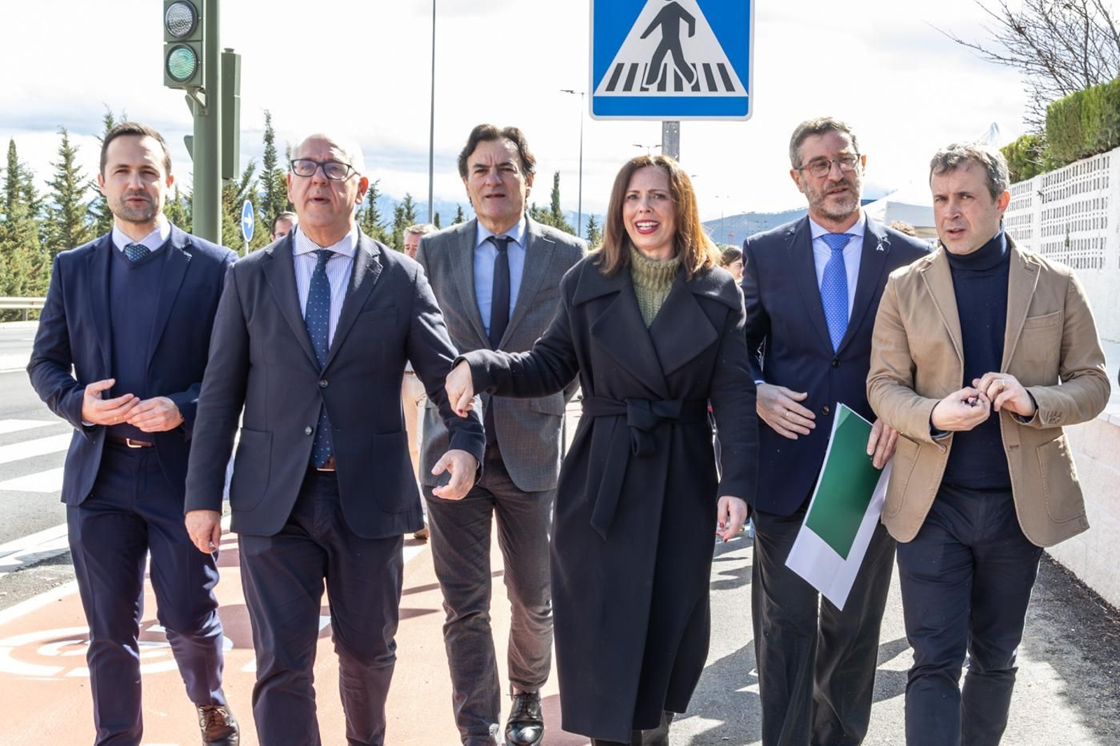 Inauguración del nuevo carril bici de acceso a Jaén por la carretera A-6050