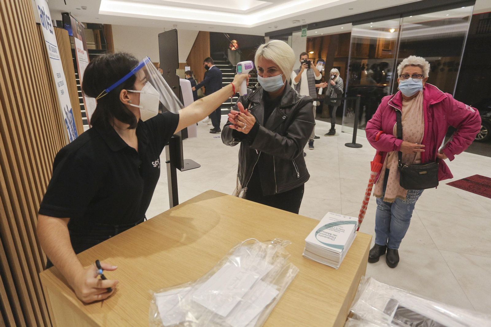 Protocolos de seguridad en el Teatro del Soho Caixabank.
