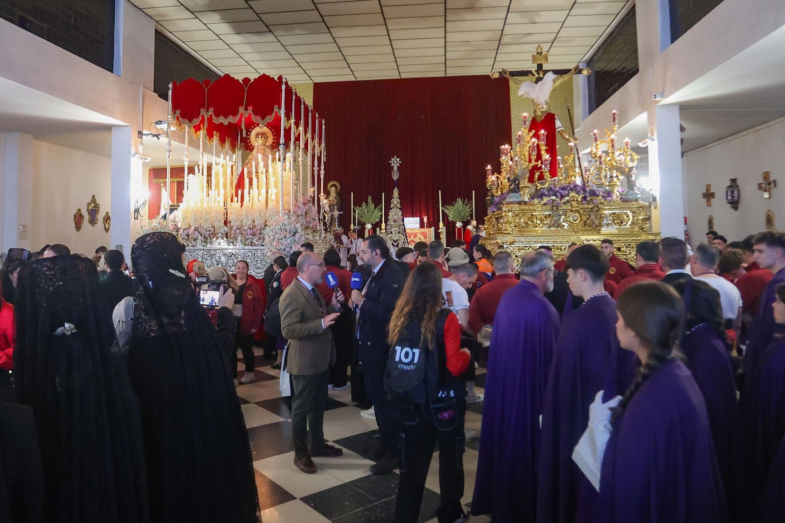 Así vivió la Hermandad de la Sagrada Lanzada la suspensión de su Estación de Penitencia 2025