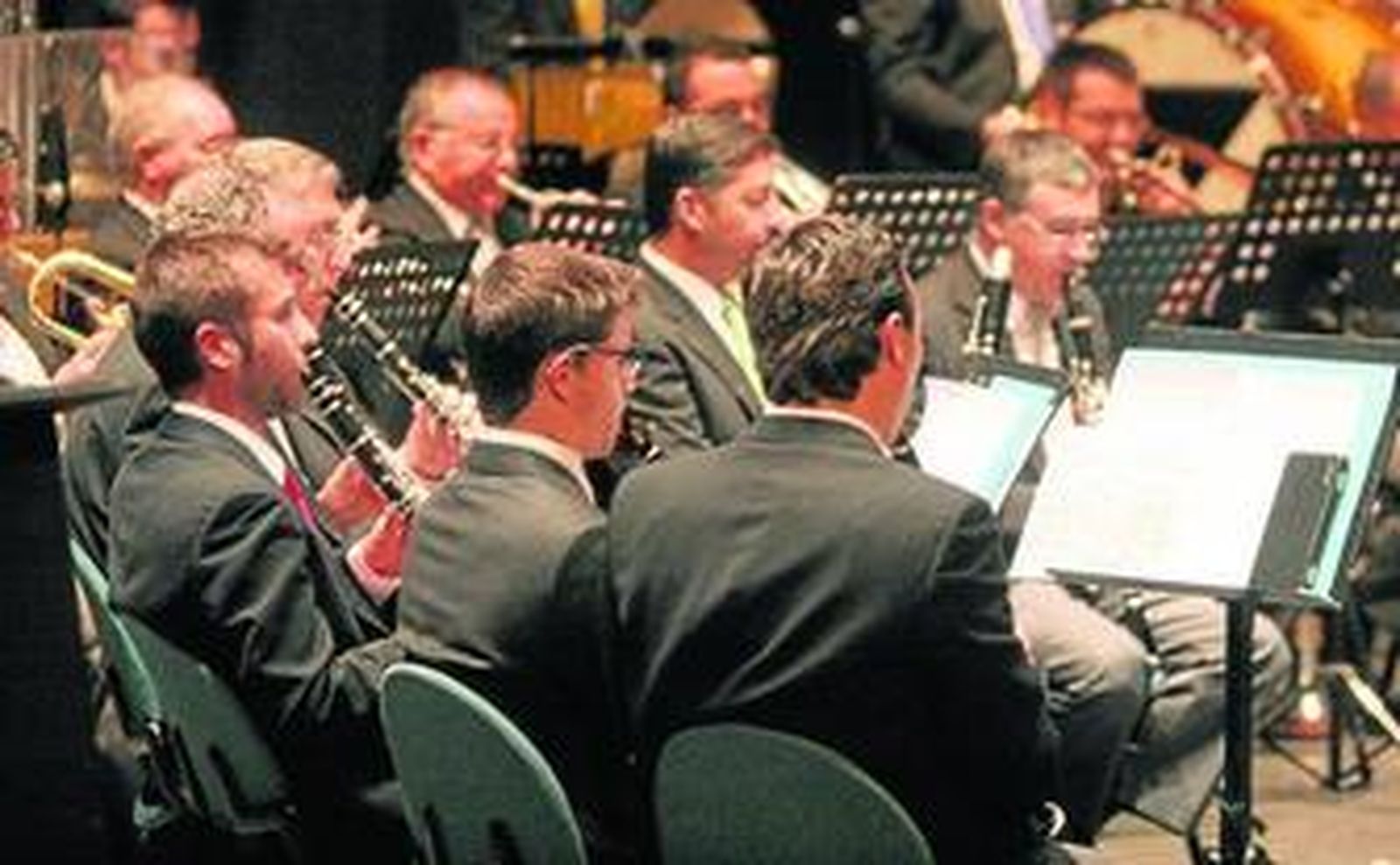 La Banda Sinfónica Municipal de Huelva, durante una de sus actuaciones.