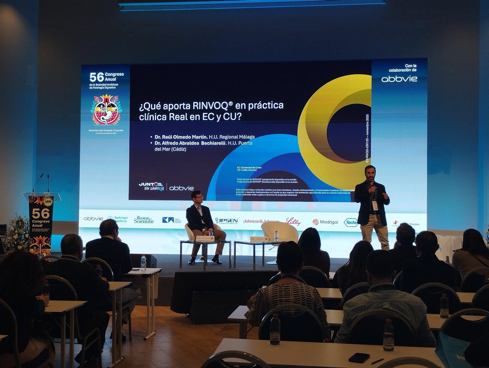 Ponentes durante la sesión dedicada a esta enfermedad en el último congreso de la Sociedad Andaluza de Patología Digestiva.