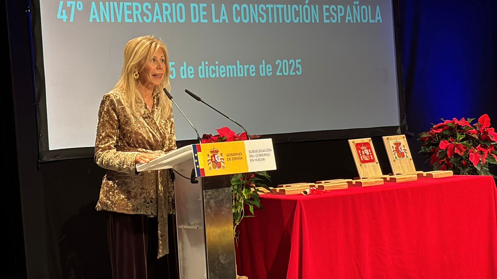 La Subdelegada del Gobierno en Huelva, María José Rico.
