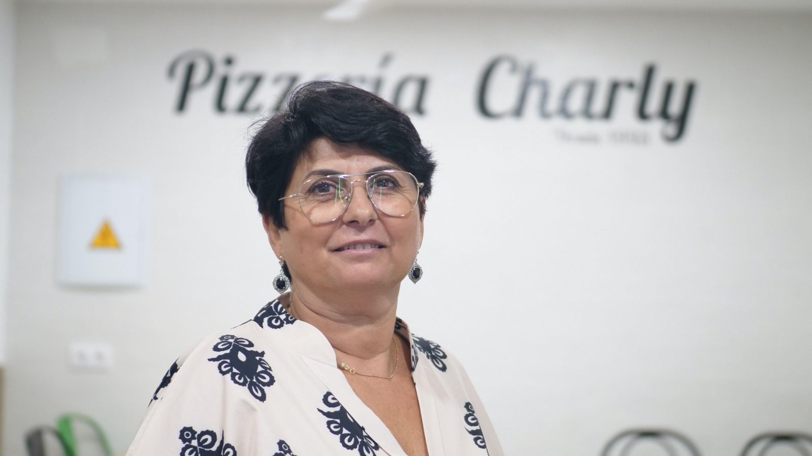 La responsable de Pizzería Charly.