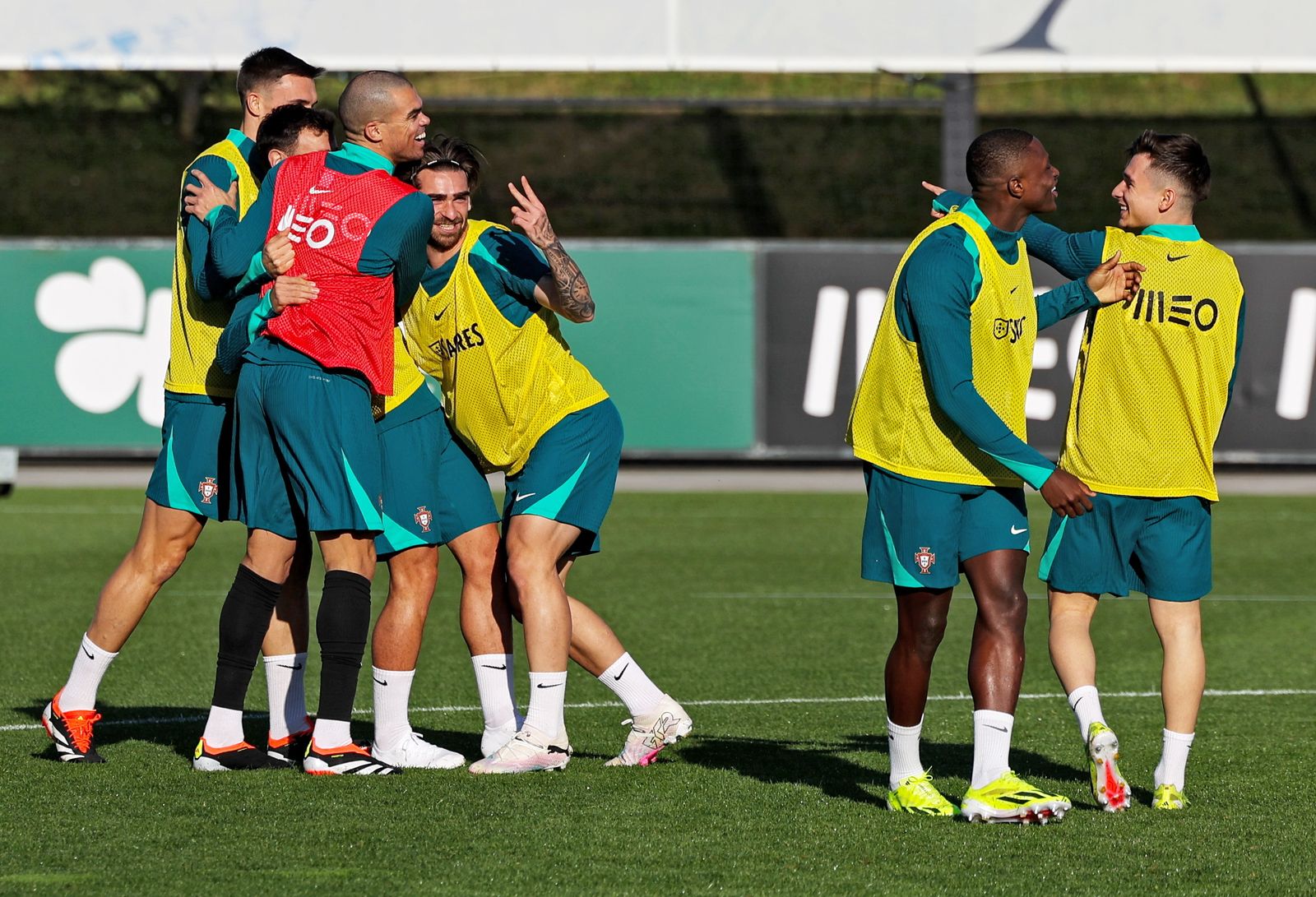 Portugal prepara el partido.