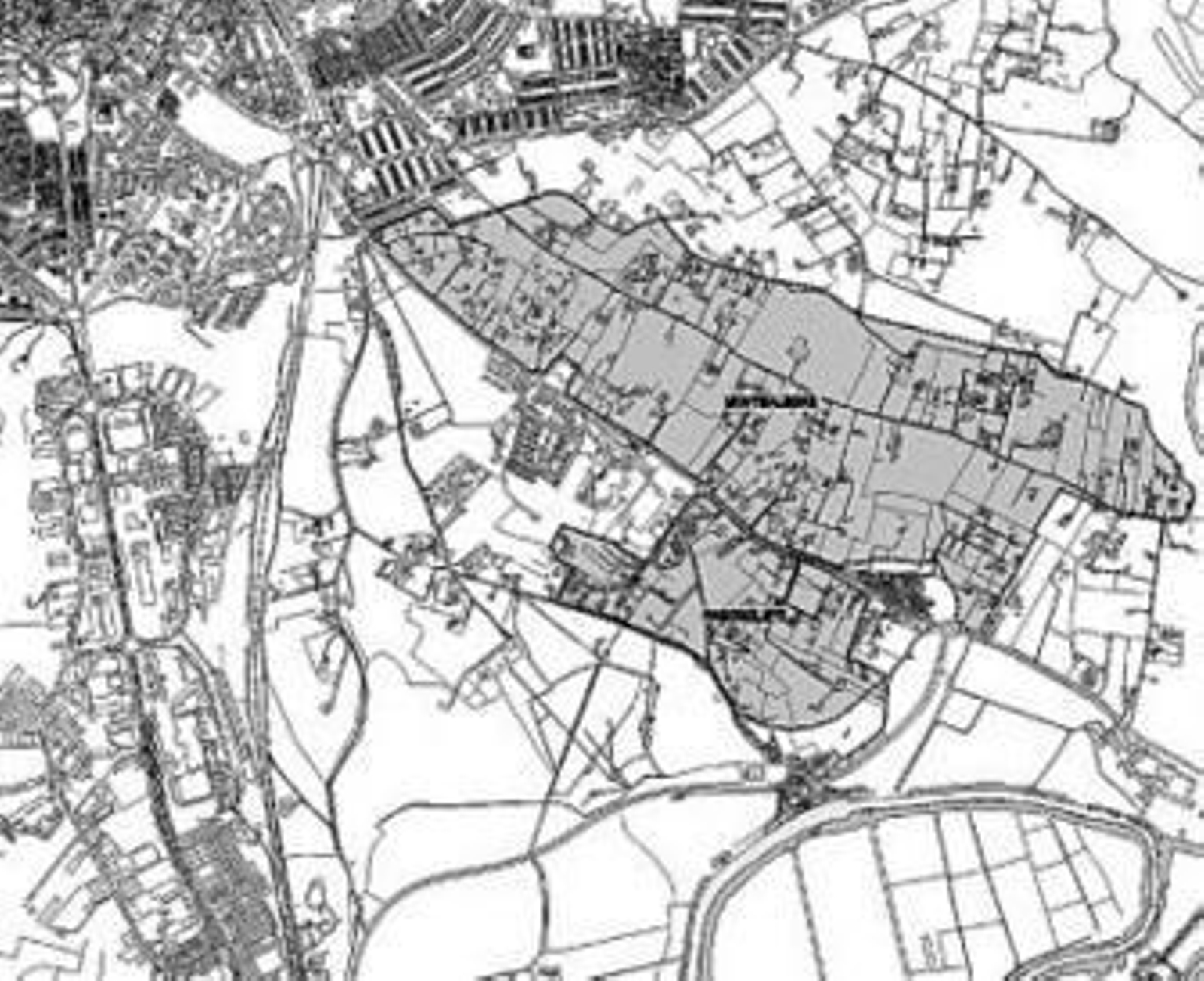 Imagen de los nuevos desarrollos urbanísticos, abajo el Guadalete.