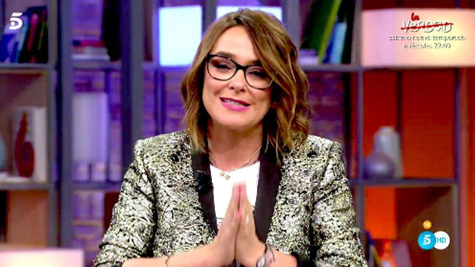 Toñi Moreno, en el plató de 'Viva la vida'.