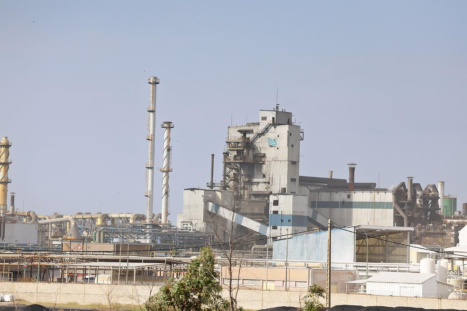 Instalaciones de Atlantic Copper en la mañana de este martes.