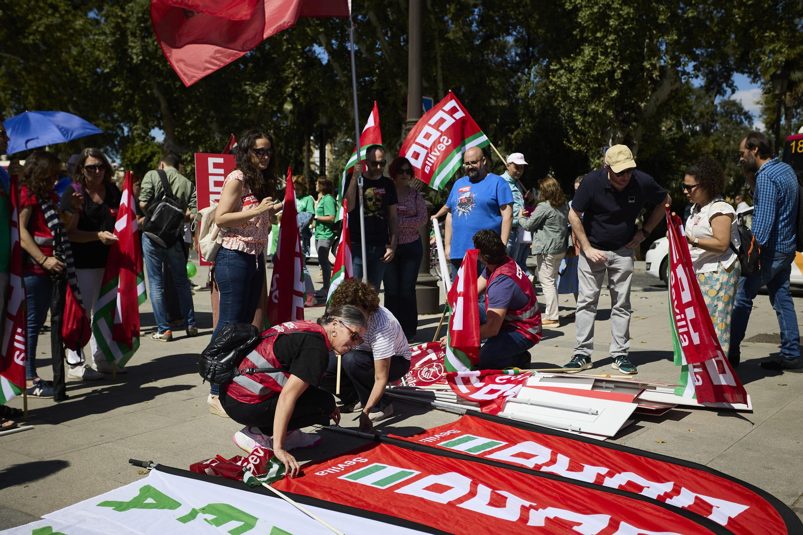 Las imágenes de la manifestación de docentes