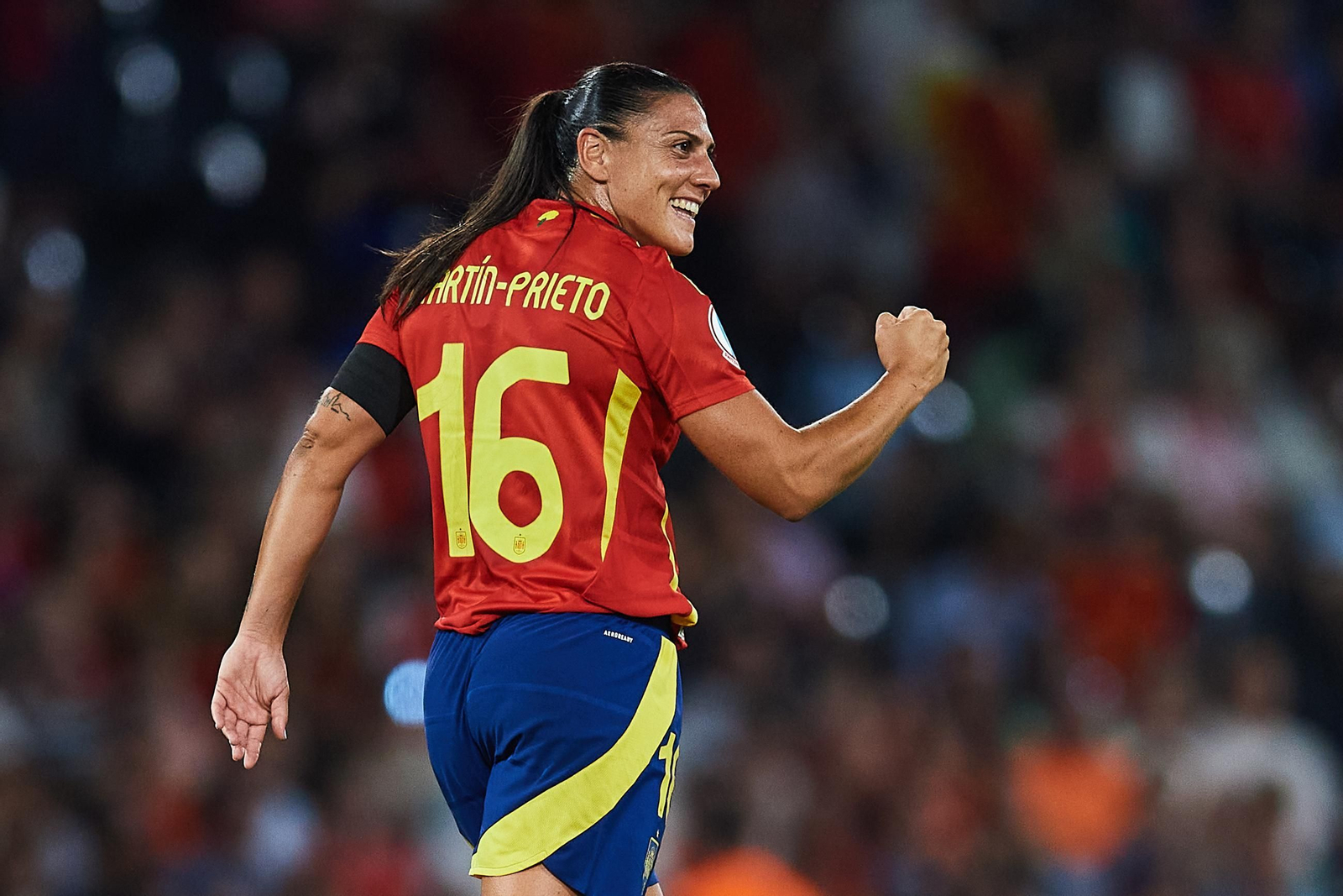 Las fotos del España - Portugal en la Eurocopa femenina