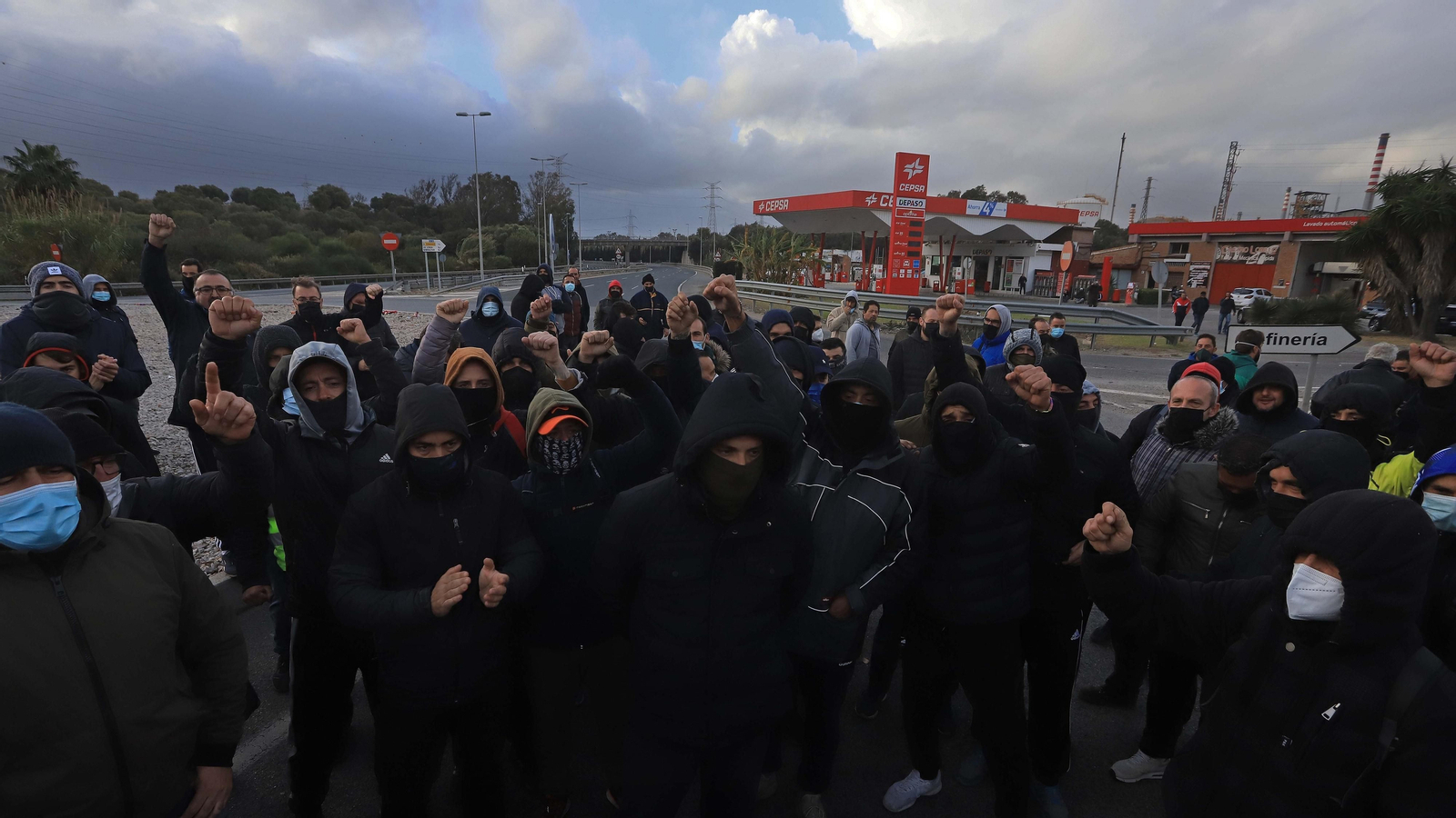 Fotos de la tercera jornada de la huelga del metal en el Campo de Gibraltar