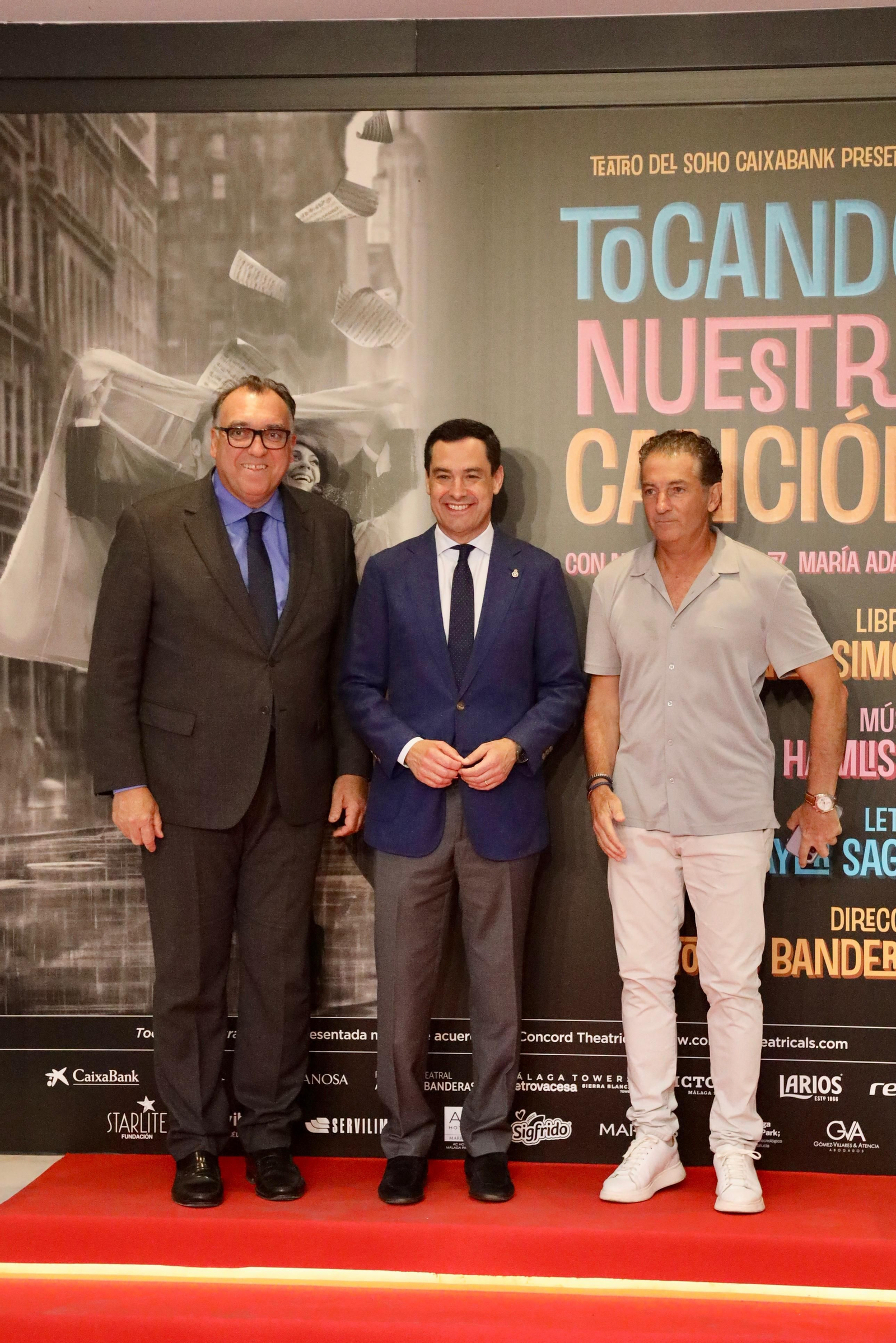 El estreno de 'Tocando nuestra canción', el nuevo musical de Antonio Banderas, en fotos