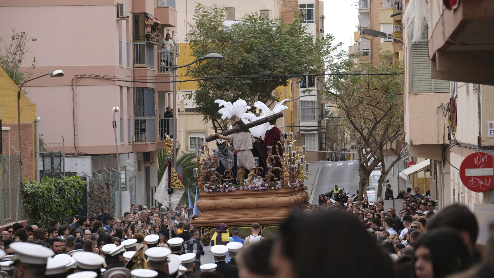 La procesión de Los Ángeles en Almería, en imágenes