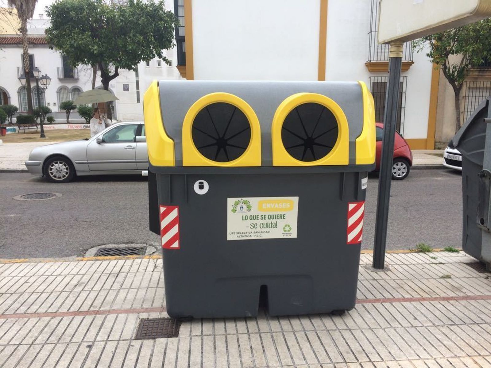 Un contenedor del nuevo servicio que está en funcionamiento desde febrero.