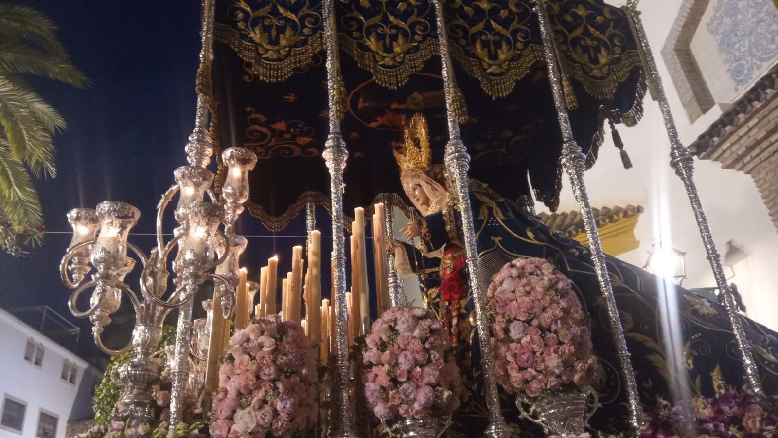 El trono de María Santísima del Mayor Dolor.