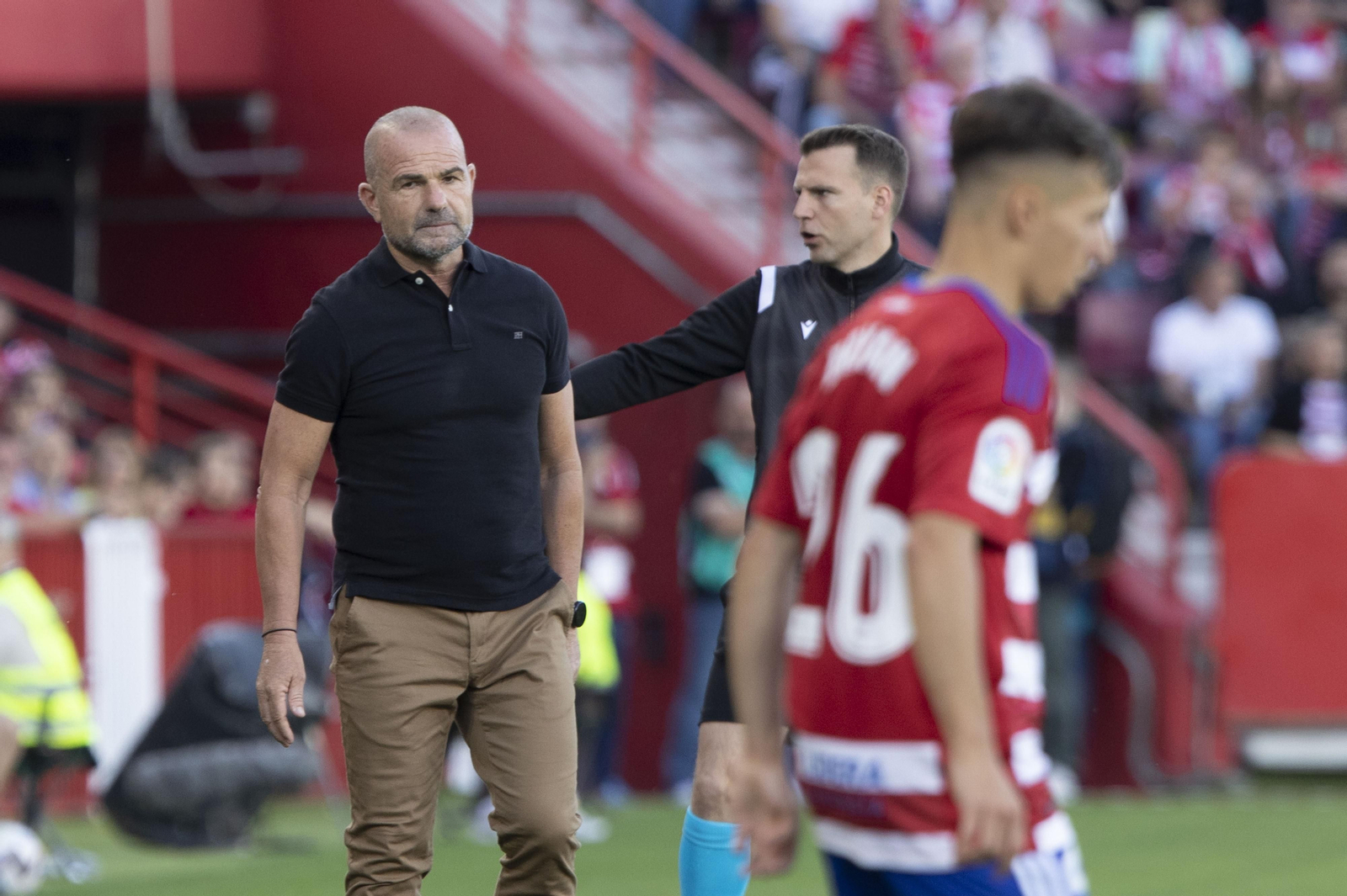 Paco López, en el partido ante el Lugo