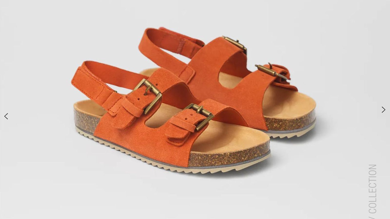 Sandalias de piel de Zara Kids.