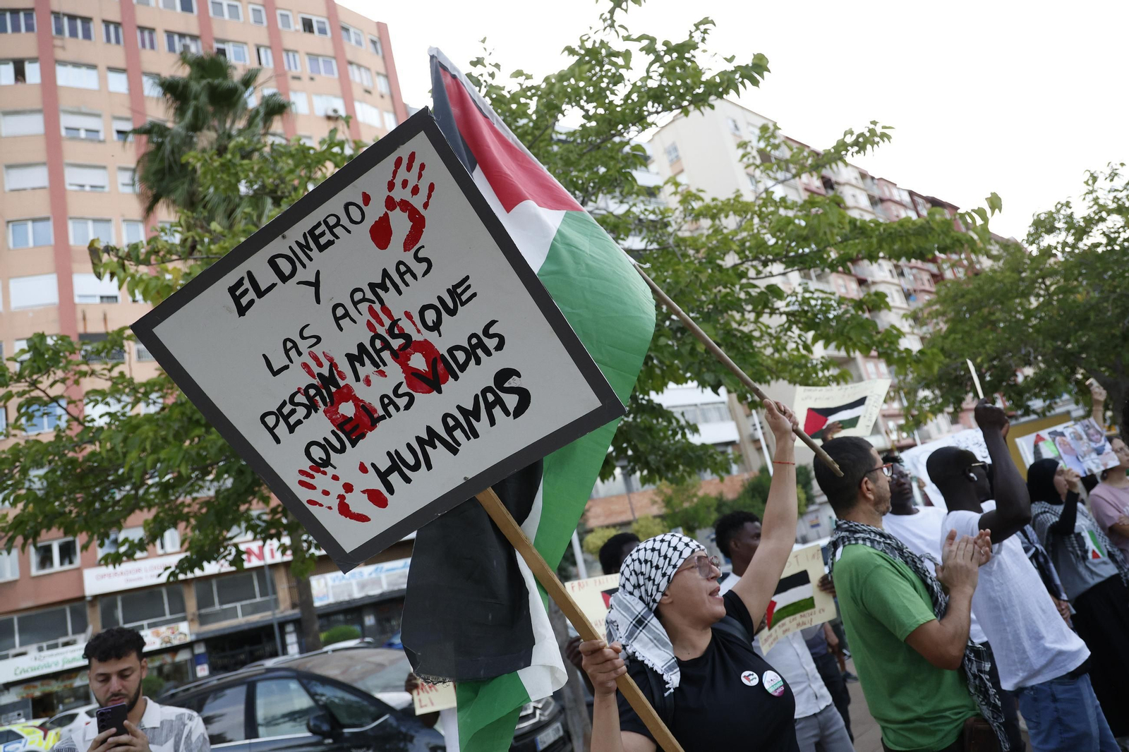 La reciente marcha de apoyo a Palestina en Algeciras.