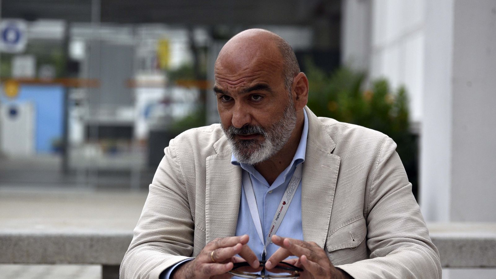 Joaquín Abri-Martorell, durante la entrevista.