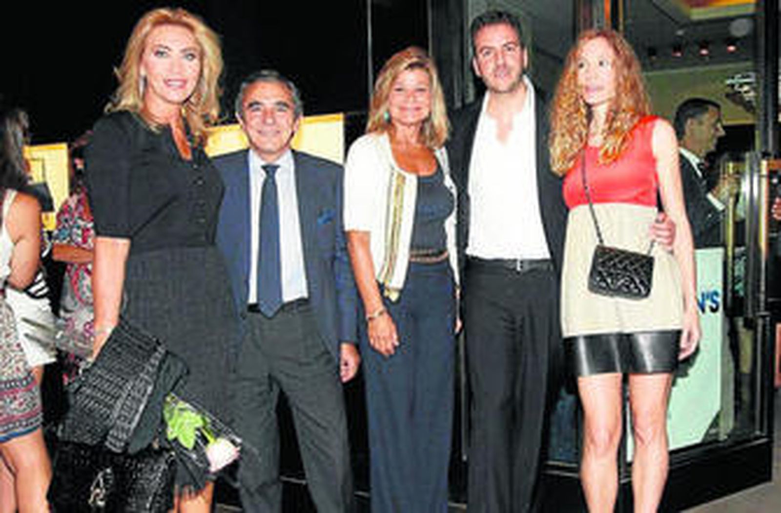 Norma Duval, Suárez, Cari Lapique, Borja Thyssen y Blanca Cuesta, anoche.