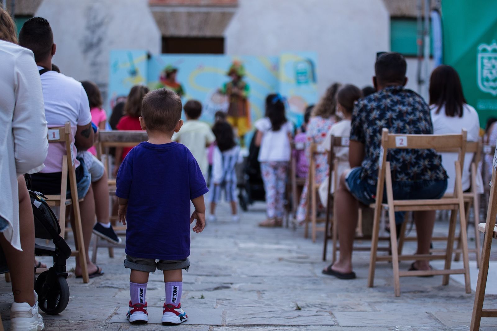 Uno de los espectáculos infantiles celebrado en el patio del Castillo el año pasado.