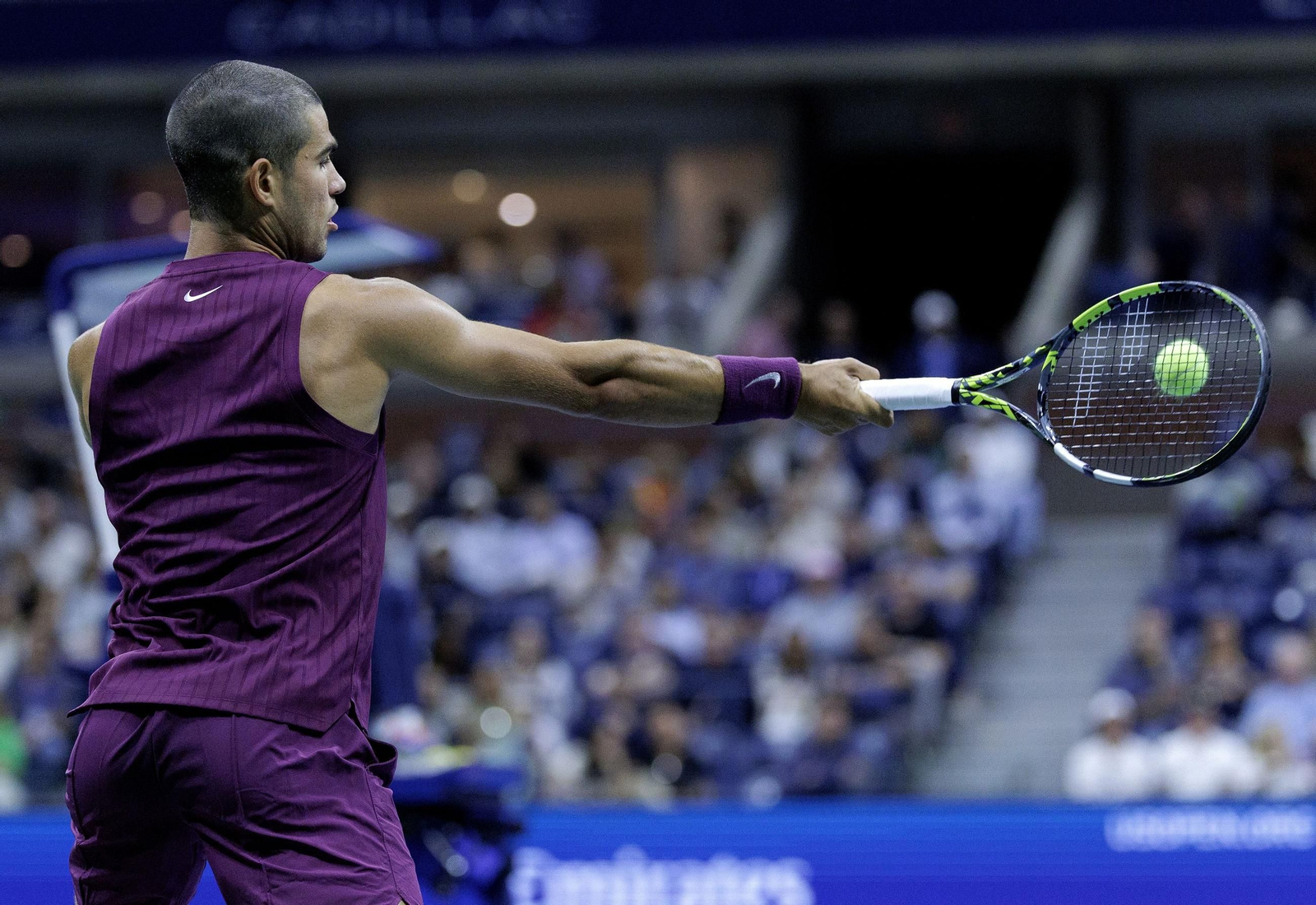 Las fotos del demoledor Alcaraz en la segunda ronda del US Open