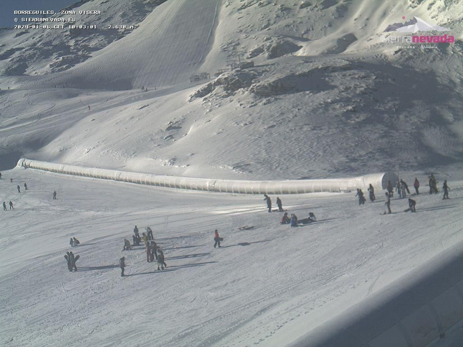 Zona de Borreguiles este 6 de enero.