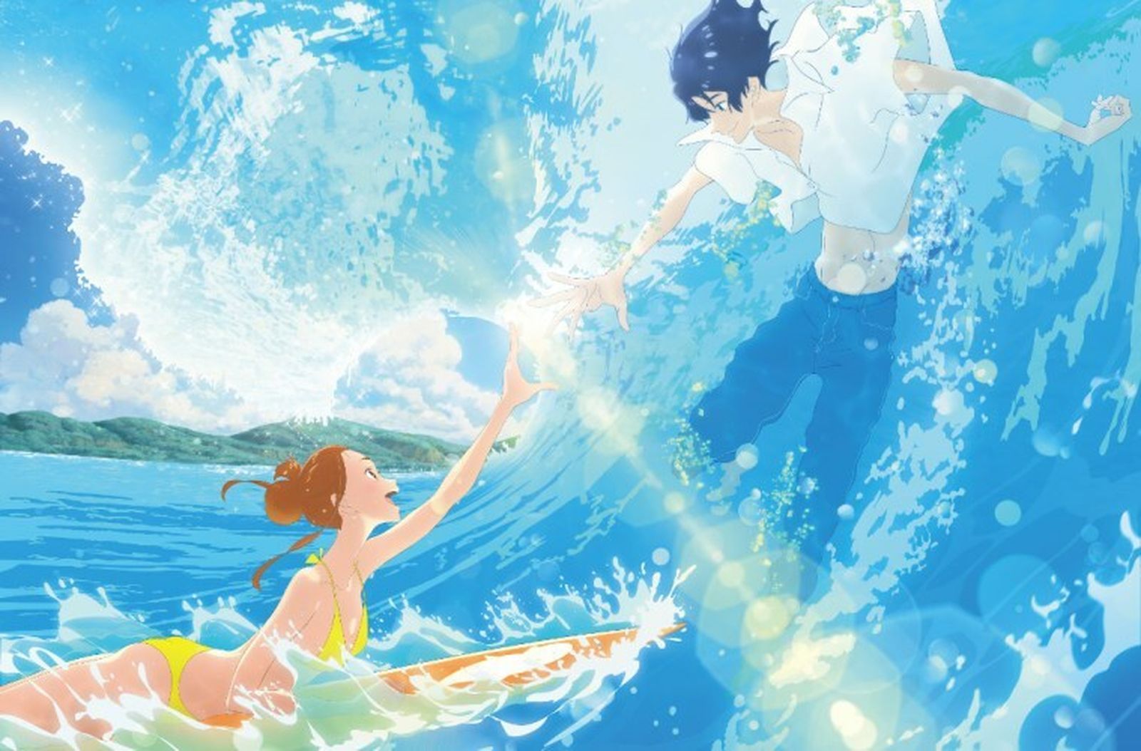 Una imagen del anime 'El amor está en el agua', de Masaaki Yuasa.