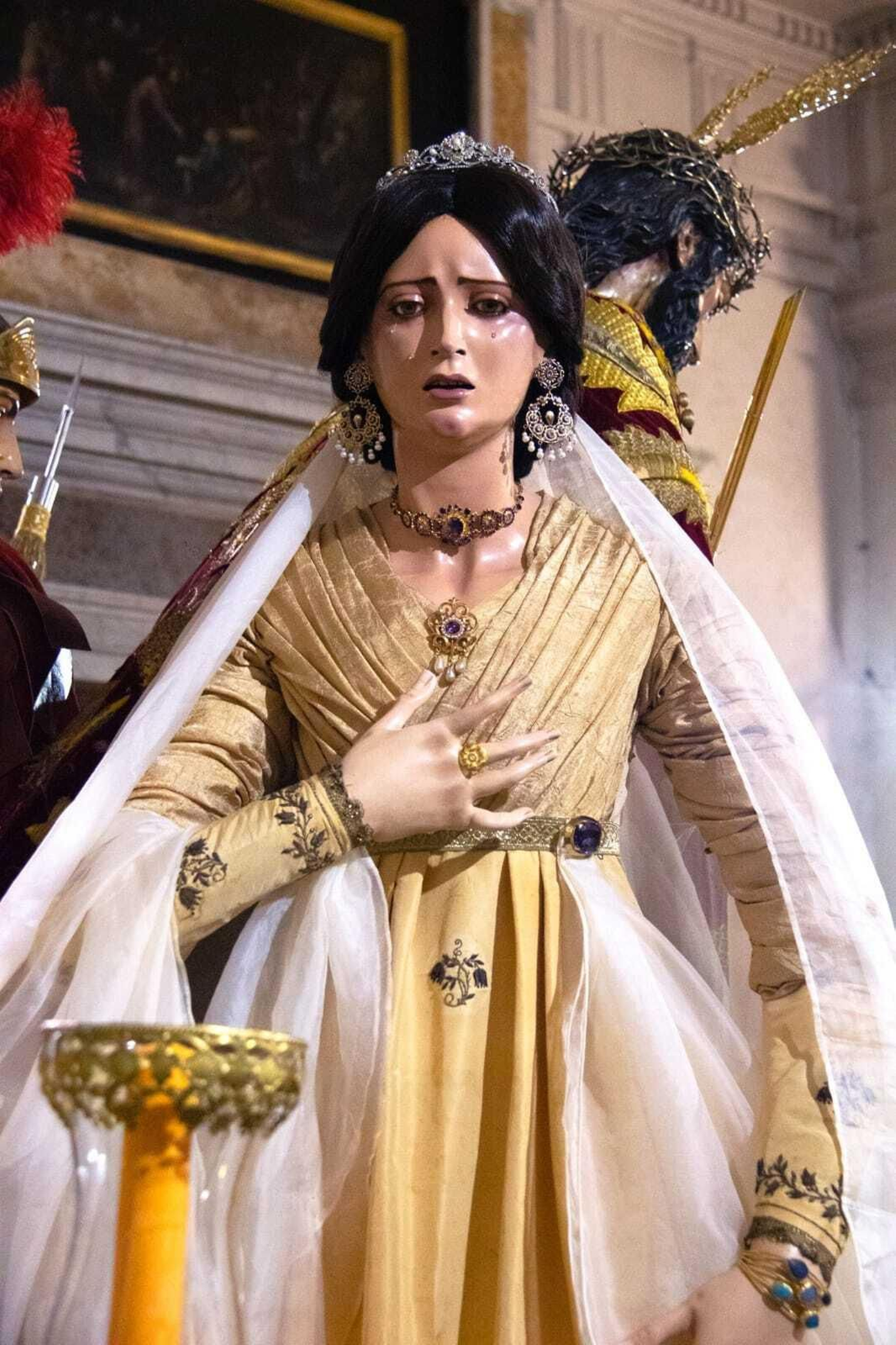 Detalle de la imagen de Claudia Prócula para el misterio de la cofradía de Ecce-Homo.