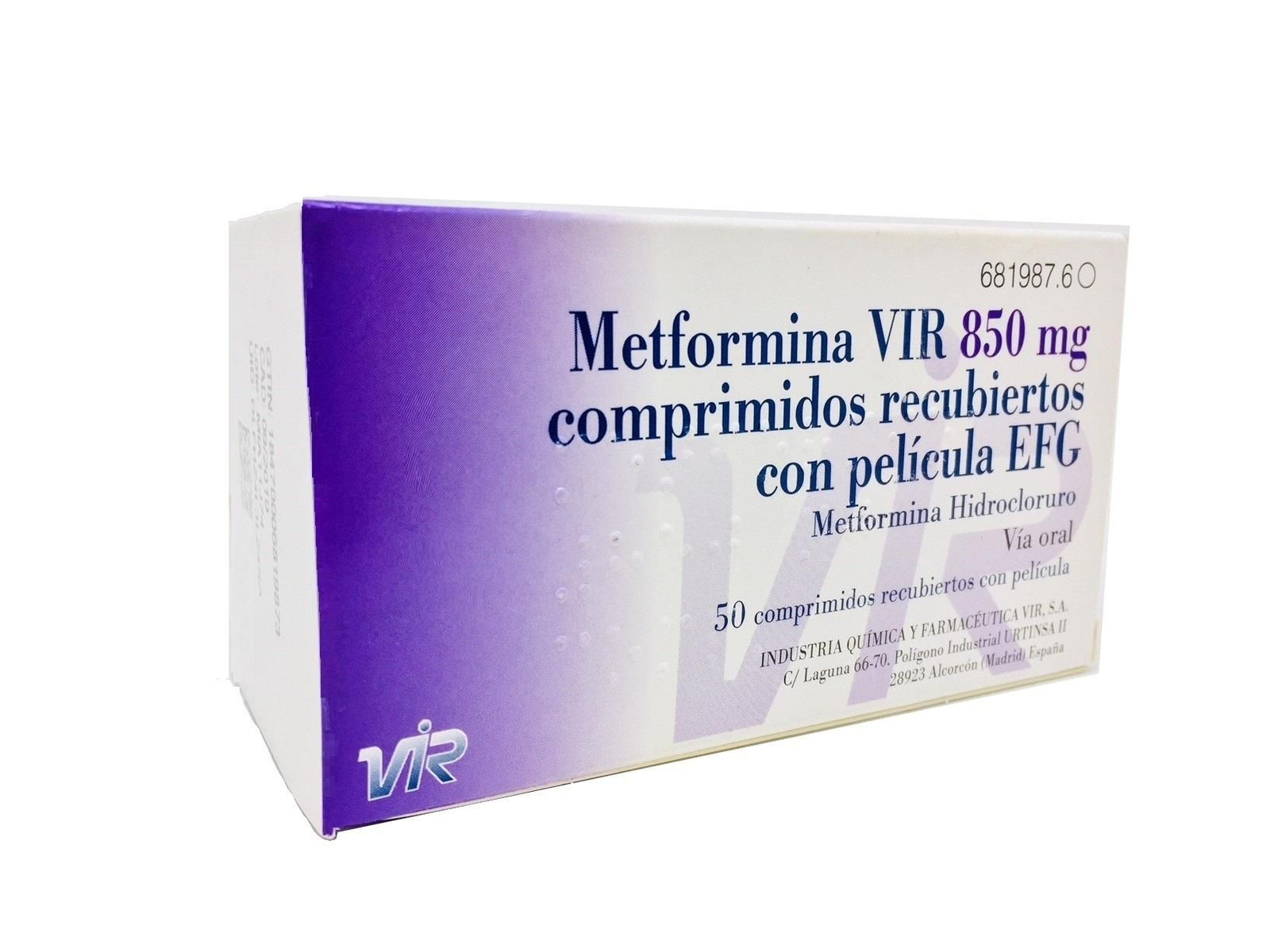 Un paquete del medicamento para la diabetes Metformina