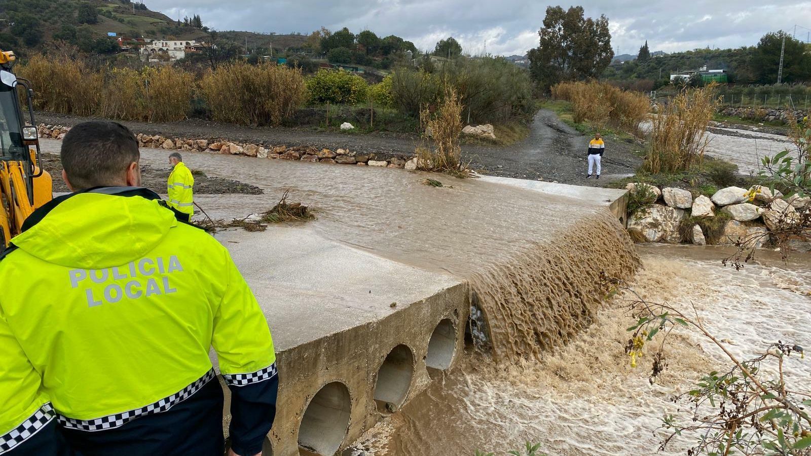 La tromba de agua en Cártama
