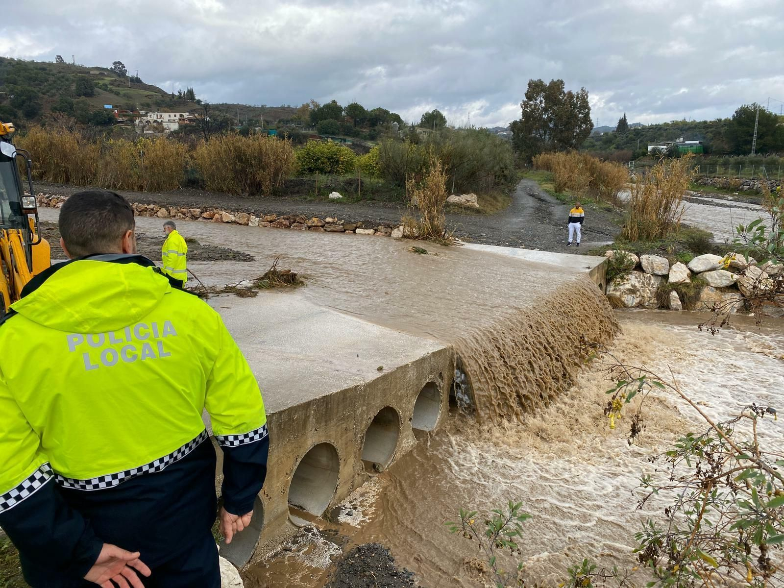 La tromba de agua en Cártama