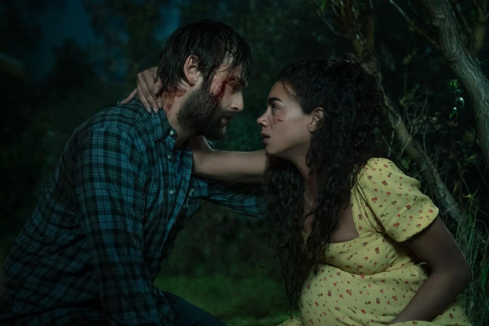 La pareja protagonista de 'Unwelcome'.