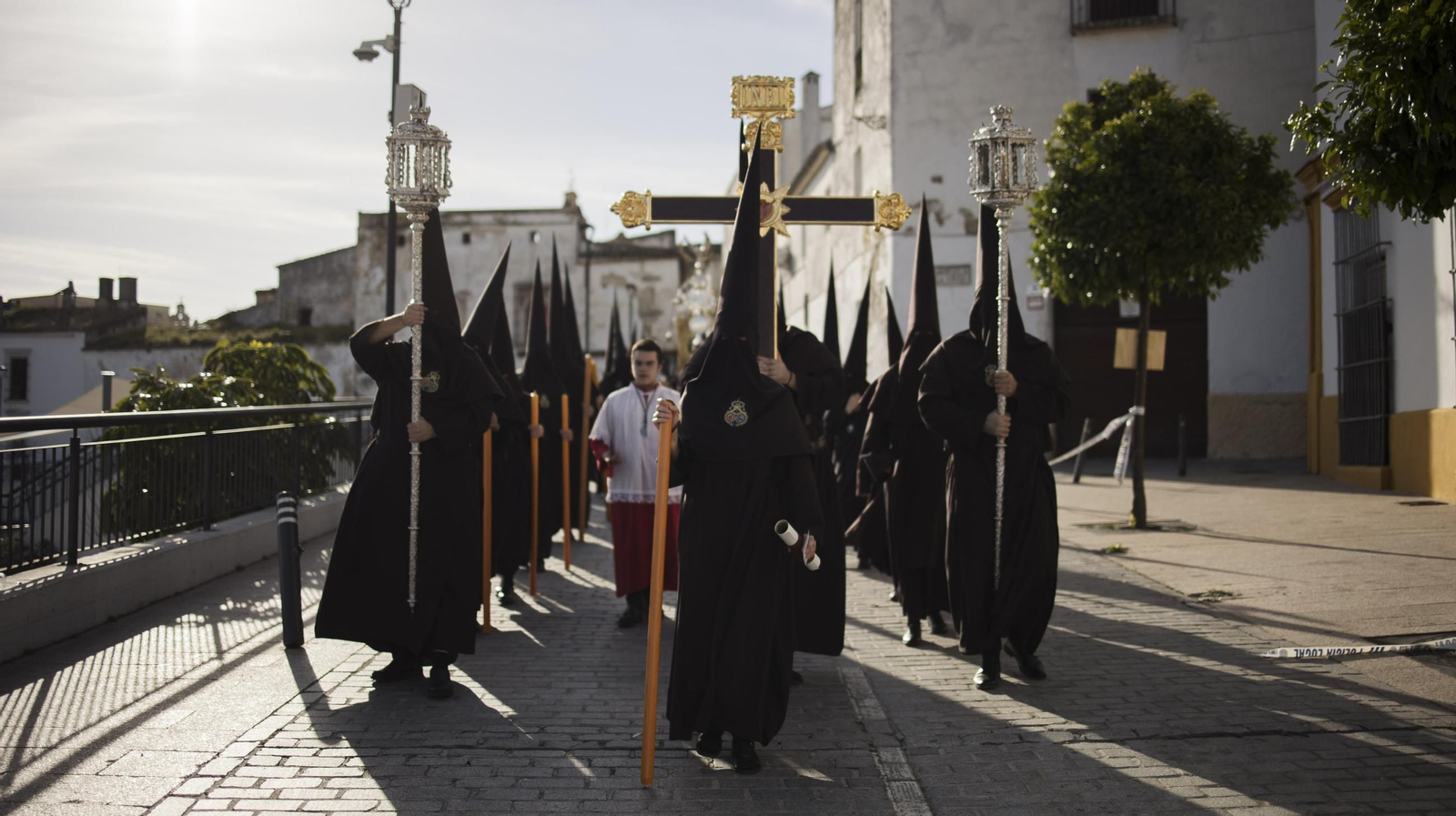Imágenes de la Hermandad de La Lanzada en el Jueves Santo de Jerez 2025
