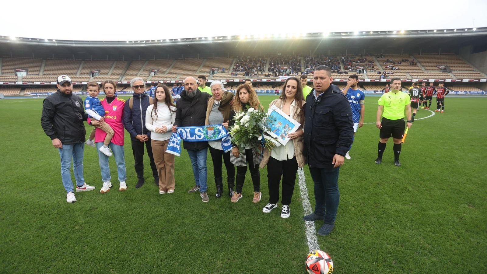 El Xerez CD rindió homenaje a Fabio Padillo.