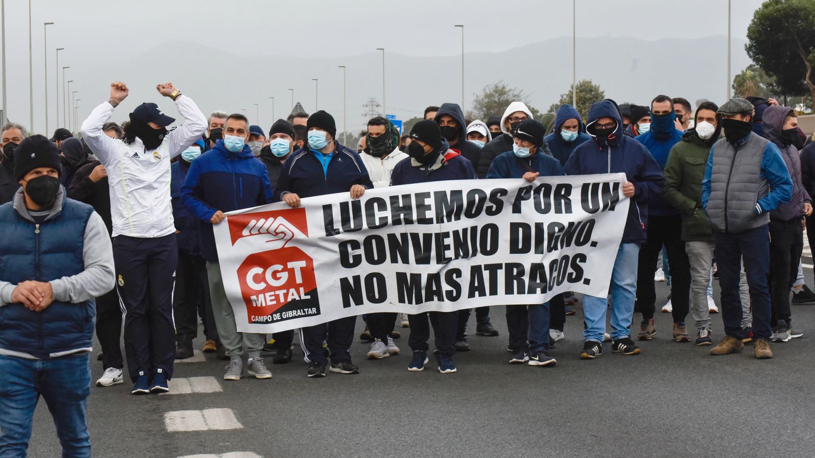 Cuarta jornada de huelga del metal en el Campo de Gibraltar