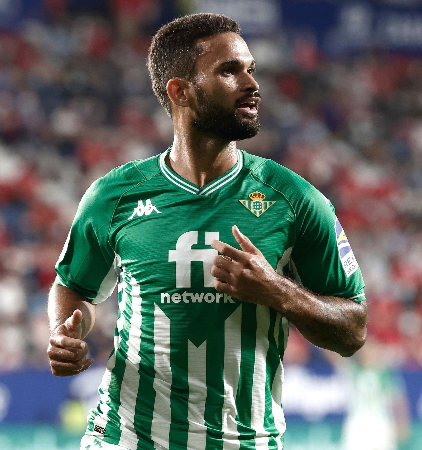 Willian José celebra su gol a Osasuna.