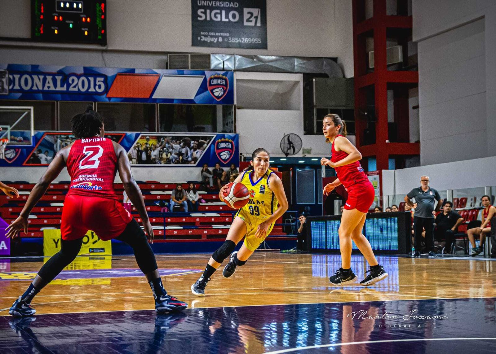 Romina Rodríguez durante un partido.