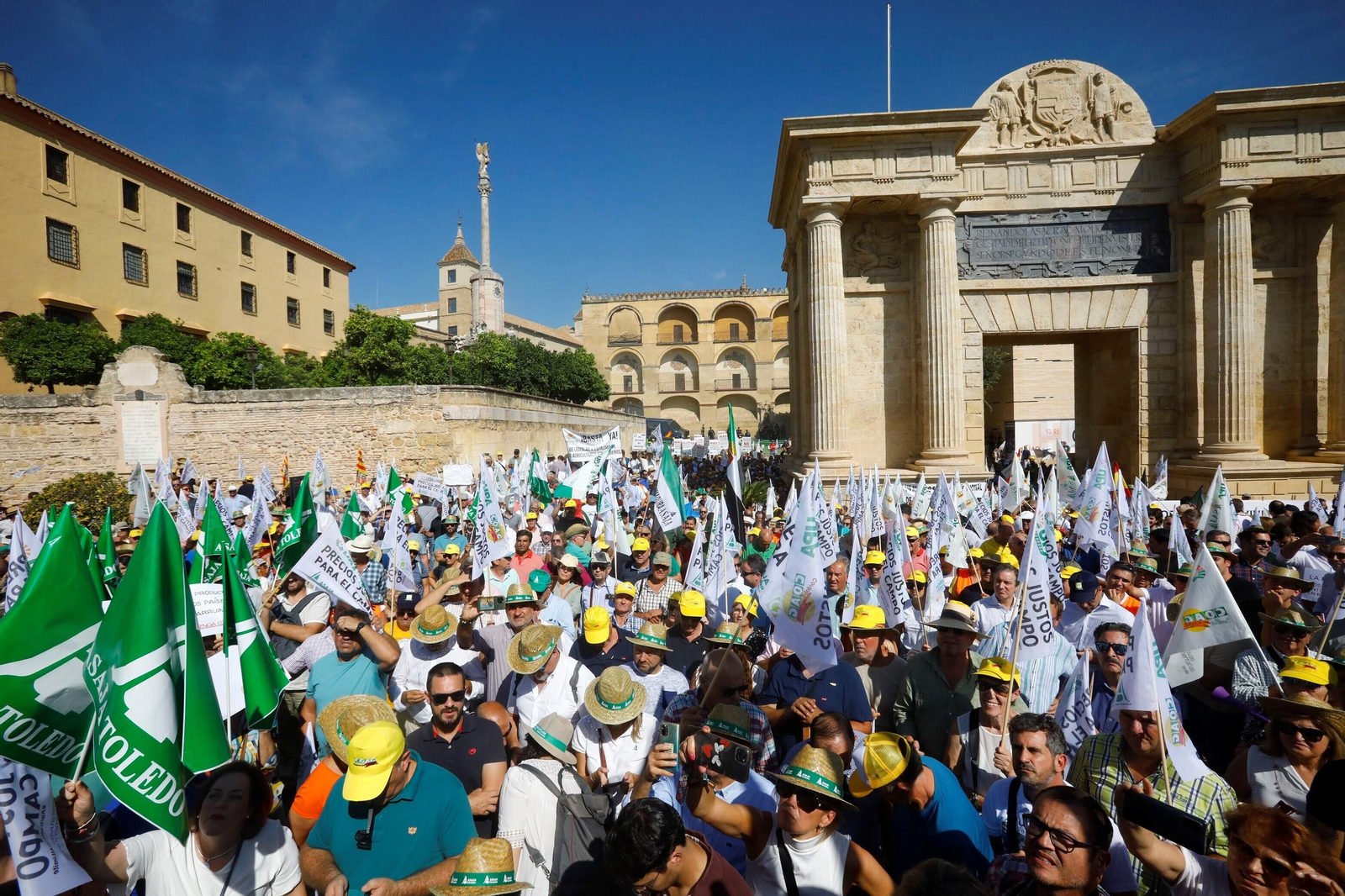 La protesta del sector agrario contra las políticas de la UE en Córdoba, en imágenes