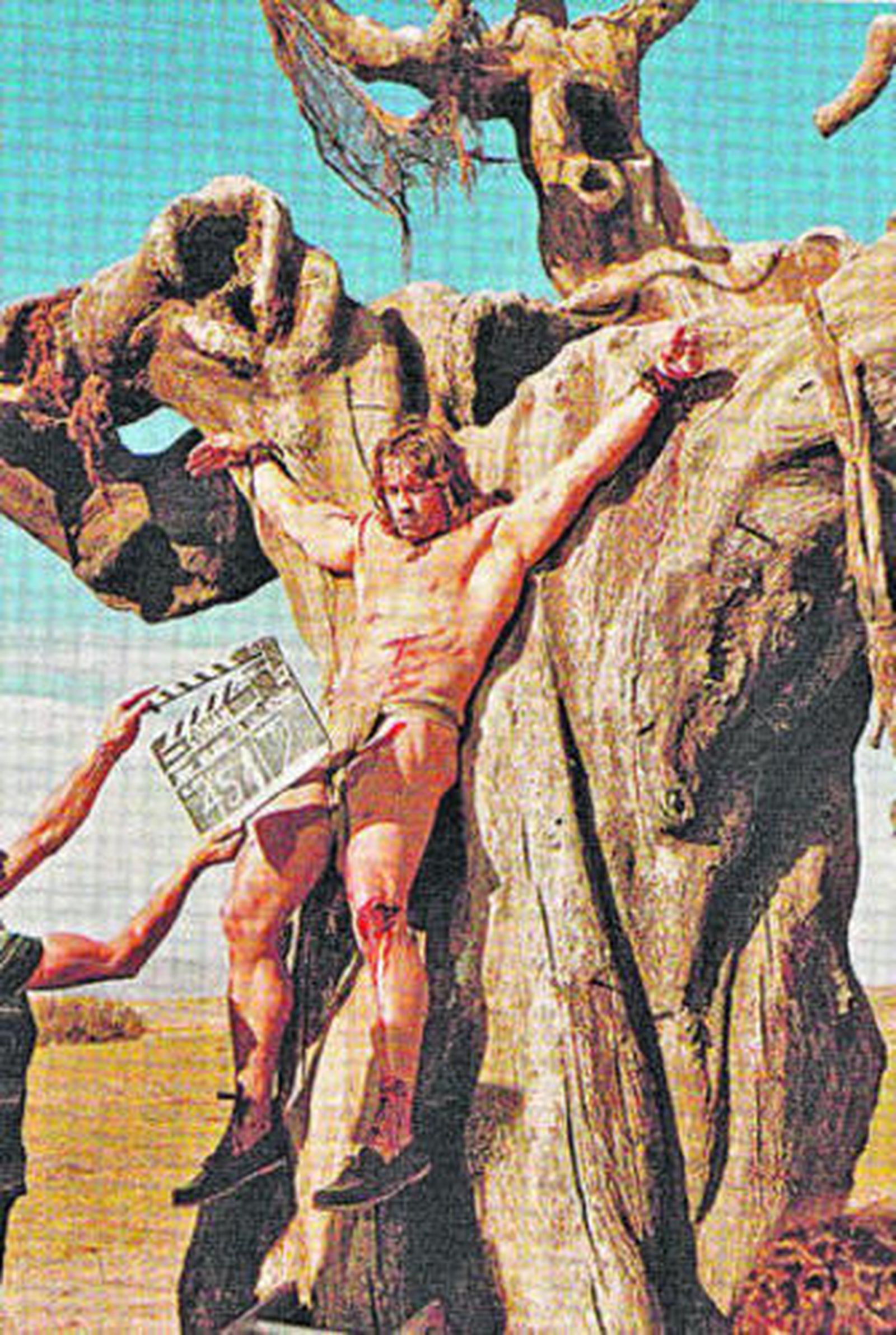 Escena rodada en la zona de las Amoladeras donde destrozó un buitre.